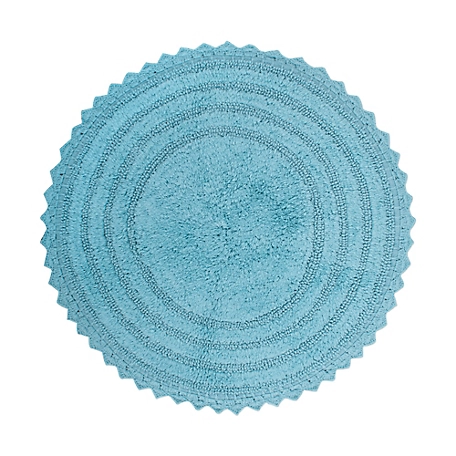 Zingz & Thingz Crochet Round Bath Mat, 28 in.