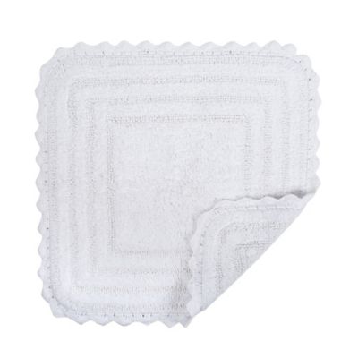 Image showing  Crochet Microfiber Square Bath Mat, 24 in. x 24 in.