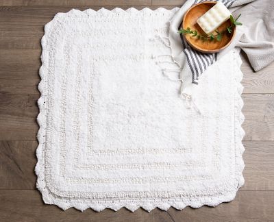 Image showing 5 th DII Crochet Microfiber Square Bath Mat, 24 in. x 24 in.