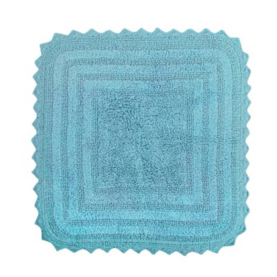 DII Crochet Microfiber Square Bath Mat, 24 in. x 24 in.