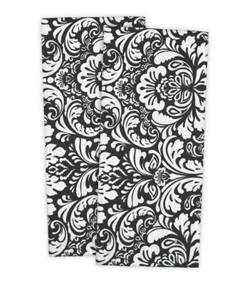 Zingz & Thingz Damask Dish Towel Set, 2 pc.