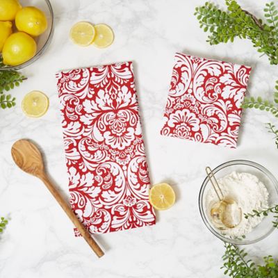 Image showing  Damask Dish Towel Set, 2 pc.