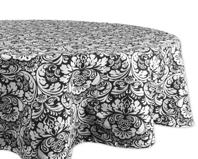 DII Damask Round Tablecloth