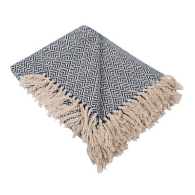 Zingz & Thingz Cotton Diamond Throw Blanket, 50 in. x 60 in.