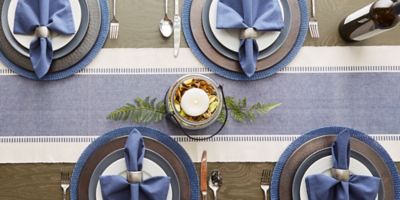 Image showing  Dobby Striped Table Runner