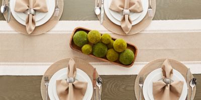 Image showing  Dobby Striped Table Runner