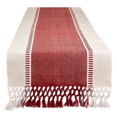 Design Imports Dobby Striped Table Runner It's a great everyday neutral table runner