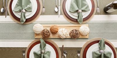 Image showing  Dobby Striped Table Runner
