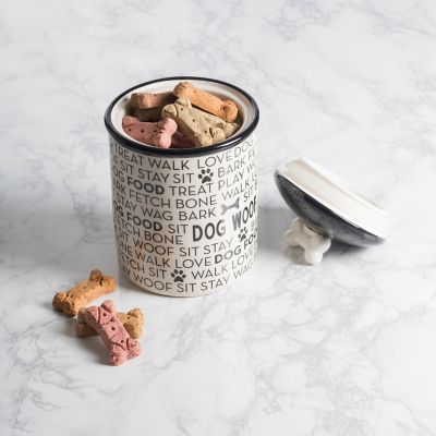 Image showing  Medium Ceramic Pet Food Storage Container, 5.5 in. x 8.25 in.