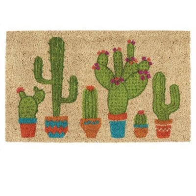 Zingz & Thingz Cactus Doormat, 18 in. x 30 in., 1/2 in. Thickness