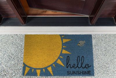 Image showing  Hello Sunshine Natural Fiber Door Mat, 18 in. x 30 in.