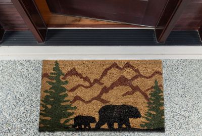 Image showing 3 th DII Bear Country Decorative Natural Fiber Doormat