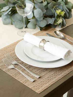 Image showing  PVC Basketweave Place Mats, 6-Pack