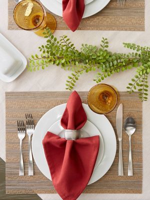 Image showing  PVC Basketweave Place Mats, 6-Pack