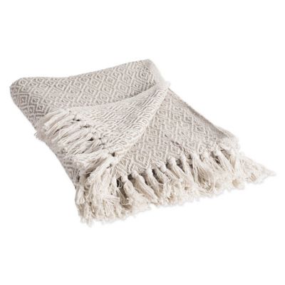 DII Cotton Double Diamond Throw Blanket, 50 in. x 60 in.