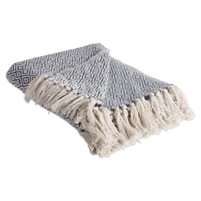 Zingz & Thingz Cotton Double Diamond Throw Blanket, 50 in. x 60 in. I tend to buy fuzzy blankets so wasn't sure about this one but I instantly fell in love with it