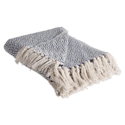 Zingz & Thingz Cotton Double Diamond Throw Blanket, 50 in. x 60 in.