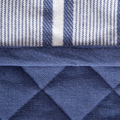 Image showing  Chef Striped Double Oven Mitts