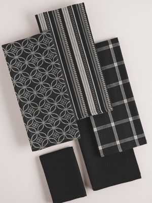 Image showing  Assorted Dish Towel and Dishcloth Set, 5 pc.