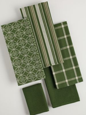 Image showing 5 th DII Assorted Dish Towel and Dishcloth Set, 5 pc.
