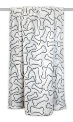 Zingz & Thingz Polyester Embossed Bone Print Microfiber Pet Blanket This is a very good dog blanket