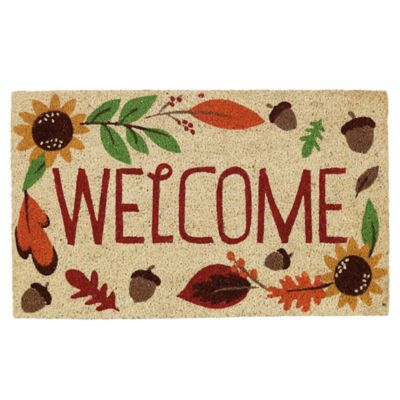 Zingz & Thingz Welcome Autumn Doormat, 18 in. x 30 in., 1/2 in. Thickness