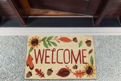 Image showing  Welcome Autumn Coconut Coir Fiber Doormat, 18 in. x 30 in., 1/2 in. Thickness