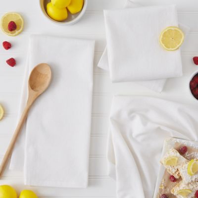 Image showing  Flat Woven Dish Towel Set, 6 pc.