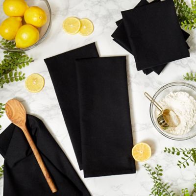 Image showing  Flat Woven Dish Towel Set, 6 pc.