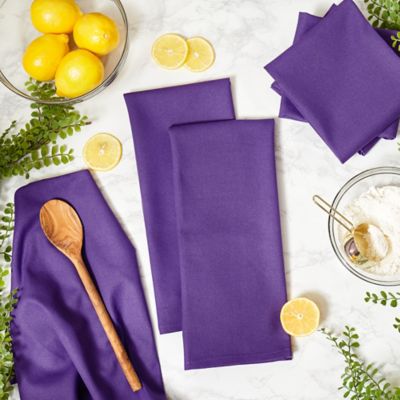 Image showing  Flat Woven Dish Towel Set, 6 pc.