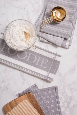 Image showing  Assorted Foodie Dish Towel and Dishcloth Set, 5 pc.