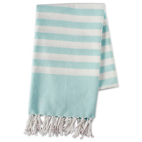 Zingz & Thingz Striped Fouta Towel, 1 in.