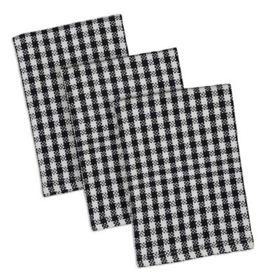 Zingz & Thingz Checkered Heavyweight Dish Towel and Dishcloth Set, 3 pc.