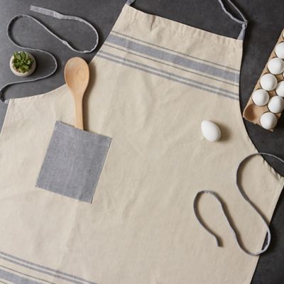Image showing 10 th DII French Striped Chef Apron