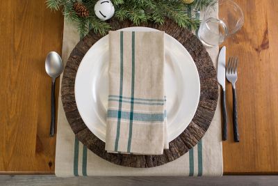 Image showing 7 th DII French Striped Napkins, 20 in. x 20 in., 6 pc.