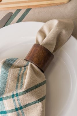 Image showing 11 th DII French Striped Napkins, 20 in. x 20 in., 6 pc.