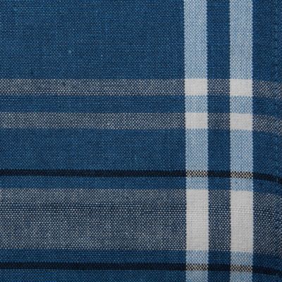Image showing  Chambray French Striped Table Runner, 1 in. W Hem, Compatible with Tables that Seat 4-8 People