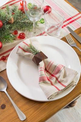 Image showing  Red French Striped Napkins, 6 pc.