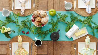 Image showing 5 th DII Heavyweight Fringed Table Runner, 14 in. x 72 in., 1/2 in. Fringe, For Tables that Seat 4-6 People