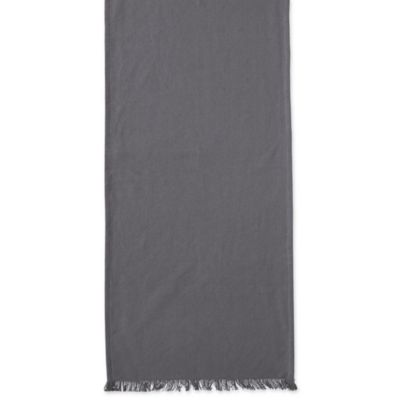 Image showing  Solid Heavyweight Fringed Table Runner