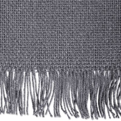 Image showing  Solid Heavyweight Fringed Cotton Place Mat, 13 in. x 19 in.