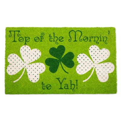 Zingz & Thingz Top of the Mornin' to Yah! Decorative Doormat