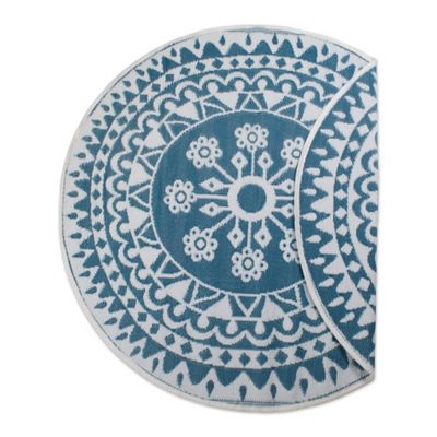 Zingz & Thingz Floral Round Outdoor Rug, 5 Ft.