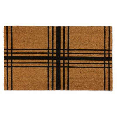 Zingz & Thingz Farmhouse Plaid Decorative Doormat