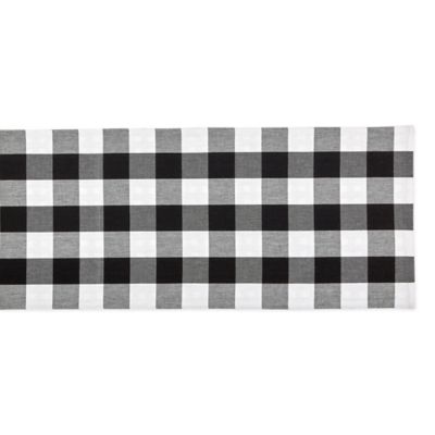 Image showing  Reversible Gingham/Buffalo Checkered Table Runner, For Tables that Seat 4-6 People