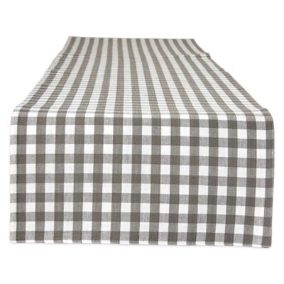 Image showing  Reversible Gingham/Buffalo Checkered Table Runner, For Tables that Seat 4-6 People