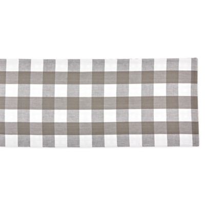 Image showing  Reversible Gingham/Buffalo Checkered Table Runner, For Tables that Seat 4-6 People