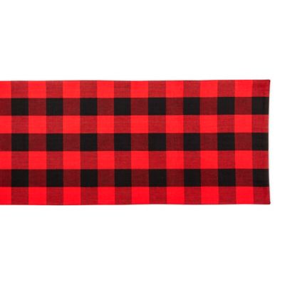 Image showing  Reversible Gingham/Buffalo Checkered Table Runner, For Tables that Seat 4-6 People