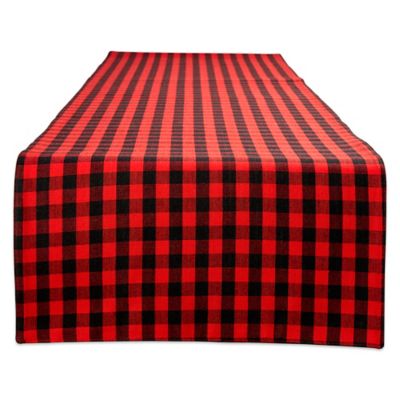 Image showing  Reversible Gingham/Buffalo Checkered Table Runner, For Tables that Seat 4-6 People
