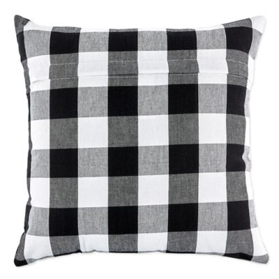 Image showing  Buffalo Checkered Pillow Cover, Black/White, 20 in. x 20 in.